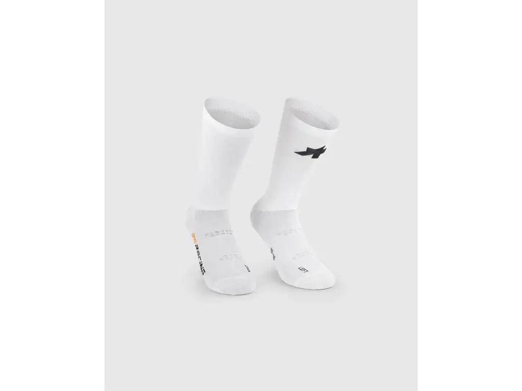 Hvide Assos RS Socks S11 cykelstrømper